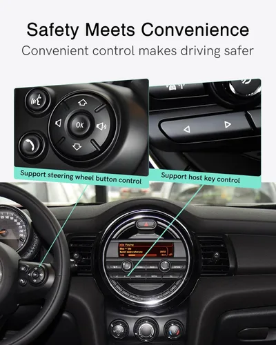 Vista 3 de Adaptador Bluetooth para coche compatible con BMW Mini One - Interfaz USB, receptor Bluetooth para iPod Music Sourse compatible con iOS/Android