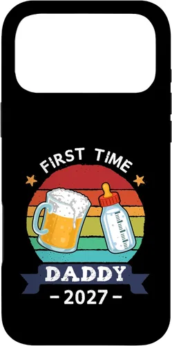 Vista 22 de First Time Daddy 2027 Funny Dad to Be Pregnancy Reveal Case for iPhone 17