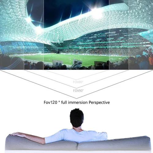 Vista 9 de VR Blue Light Eye Protection Glasses Virtual Reality 3D Helmet 7-inch Large Screen Compatible with iOSAndroid 3D Space Immersive ExperienceUniversal