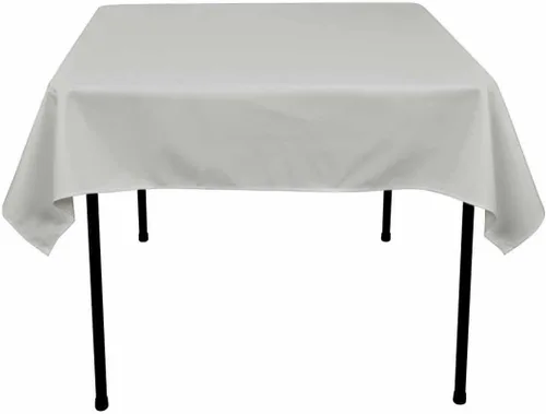 Vista 22 de Mantel cuadrado de poliéster 72"x72" (azul Acqua)