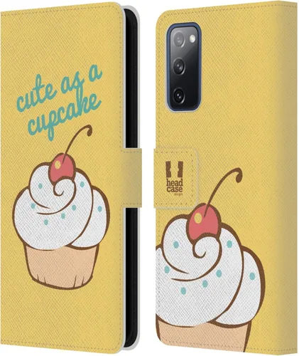 Vista 273 de Head Case Designs Assortment Cupcakes Happiness Leather Wallet Case Compatible with Samsung Galaxy A07 4G Surtido