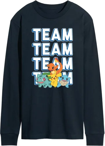Vista 30 de HYBRID APPAREL - Team Pokémon - Camiseta de manga larga para hombre