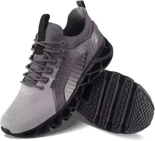 Vista 6 de UMYOGO Tenis cómodos para hombre, para caminar, correr, tenis de moda para adultos