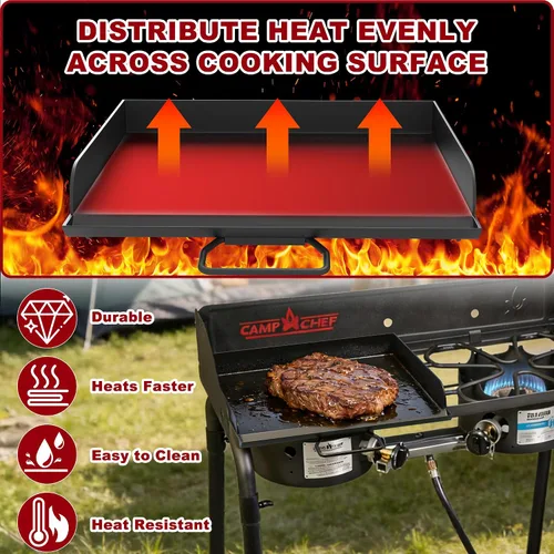 Vista 3 de Plancha universal plana para Camp Chef, sartén de 14 x 16 pulgadas para Camp Chef EX280LW YK60LW EX90LW EX60LW EX60LW SB30D EX60FP DB60D EX60P EX60B
