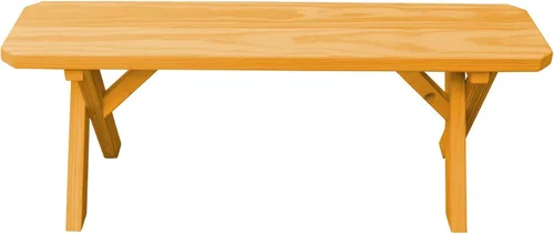 Vista 71 de Furniture Barn USA Pine - Banco cruzado de 2 pies, color negro