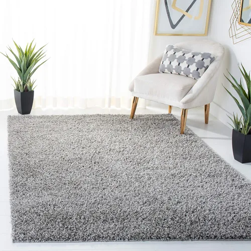 Vista 23 de SAFAVIEH Venus Shag Collection - Alfombra decorativa, 2 pies 2 pulgadas x 4 pies, color azul, diseño sólido, no desprende pelusa y de fácil cuidado