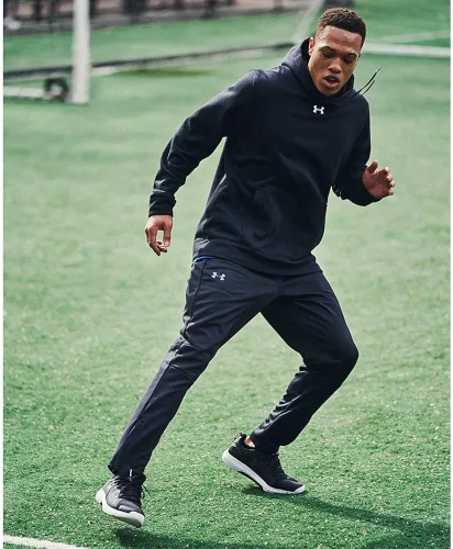 Vista 10 de Under Armour - Sudadera Hustle de vellón con capucha para hombre