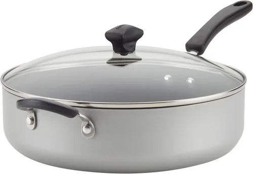 Vista 14 de Farberware Cookstart DiamondMax - Juego de utensilios de cocina, ollas y sartenes antiadherentes, aptos para lavavajillas, incluye bandeja
