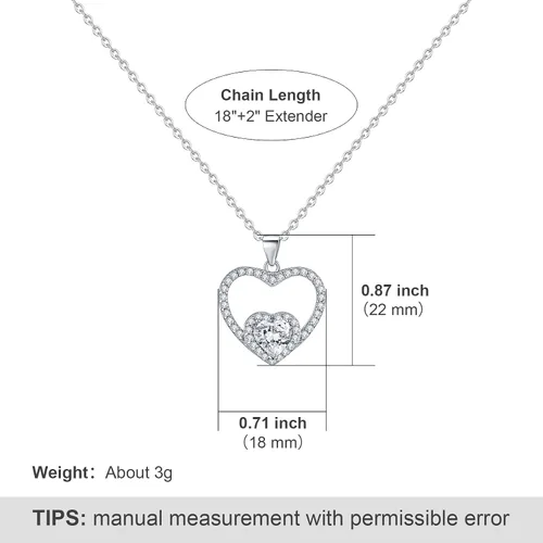 Vista 3 de Vlentines Day Gifts for Her, Necklace for GirlfriendWife, Gifts for Wife from Husband, Lesbian Gifts, Soulmate Necklace For Women, Future Wife