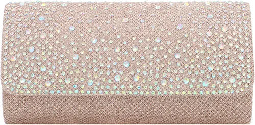 Vista 8 de Naimo - Deslumbrante bolsa pequeña de solapa, con cadena desmontable para eventos nocturnos.