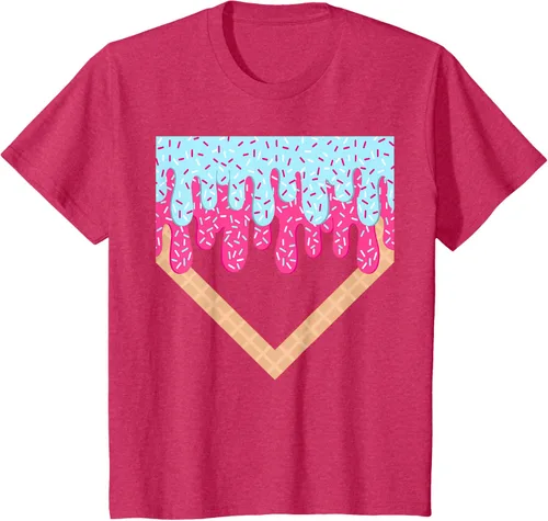 Vista 84 de Baseball Drip Boys Home Plate Ice Cream Sport Players & Fans Camiseta