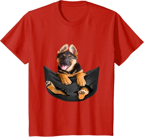 Vista 53 de Dog Lovers Gifts - Camiseta divertida con cara de perro con bolsillo, Negro, S