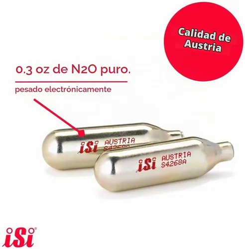 Vista 2 de iSi - Cargador de sifón de soda de CO2, paquete de 50