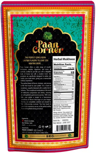 Vista 2 de Paan Corner Ambientador bucal Herbal Mukhwas vegano, 4.23 oz