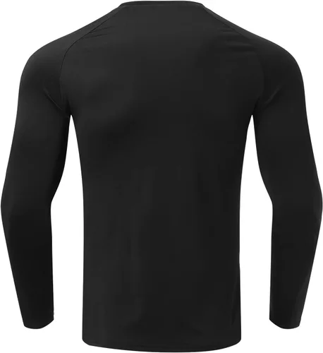 Vista 83 de Camisas de compresión atléticas de manga larga para hombre, capa base, camisa de entrenamiento atlético, camisas de compresión, camisetas deportivas