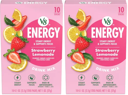 Vista 16 de V8 Energy Peach Mango - Bebida energética en polvo, paquete de 0.10 onzas (10 unidades)