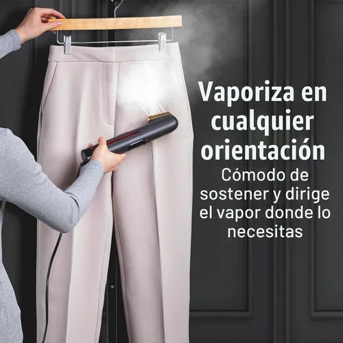 Vista 3 de CHI Vapor de mano para ropa, 800 vatios, color negro