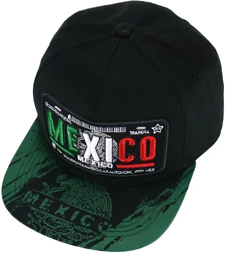 Vista 6 de Gorra de béisbol de algodón con diseño de placa de automóvil de los Estados de México