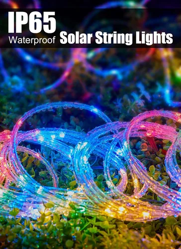 Vista 2 de Brightown Paquete de 2 luces solares de 78 pies, 200 LED, multicolor Color M