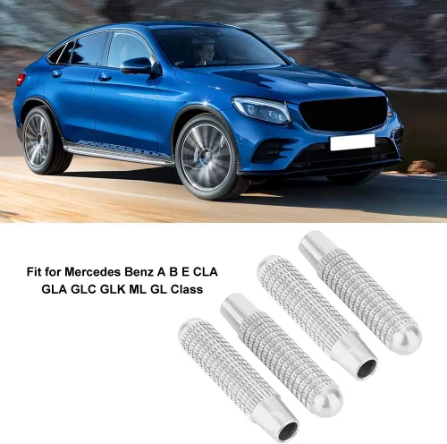 Vista 6 de Cubierta de perilla de bloqueo de puerta de coche para Benz A B E CLA GLA GLK ML GL Clase Durable aleación de aluminio accesorio
