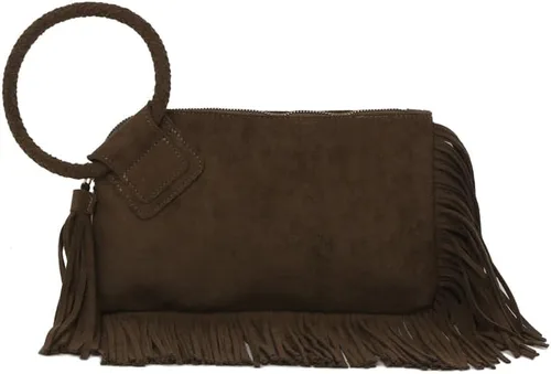 Vista 24 de Monedero de mano para mujer, cartera de noche con correa de mano, informal, formal, de cuero vegano, Metro Muse