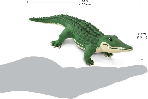 Vista 3 de Safari Ltd. Bernie The Gator - Figura detallada de plástico de 5.5 pulgadas, divertido juguete educativo para niños, niñas y niños a partir de 3 años