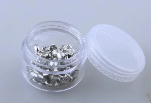 Vista 6 de 1 caja de 30 piezas de clip de clip de pellizco relleno de oro real para bricolaje fabricación de joyas (mezcla de 3 colores)