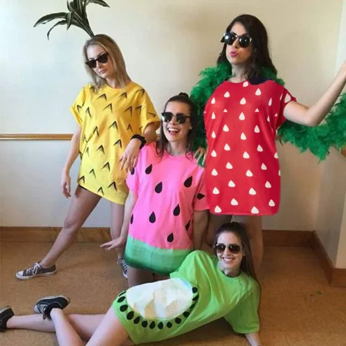Vista 6 de Goodstoworld - Camisetas divertidas estampadas de frutas y alimentos para fiestas de Halloween.