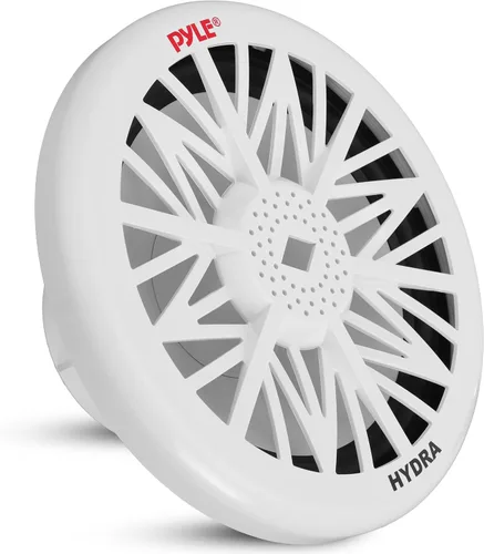 Vista 9 de Pyle PLMRW8 - Subwoofer de audio marino para exteriores de 8 pulgadas, altavoz de graves impermeable blanco de 400 vatios para sistema de sonido