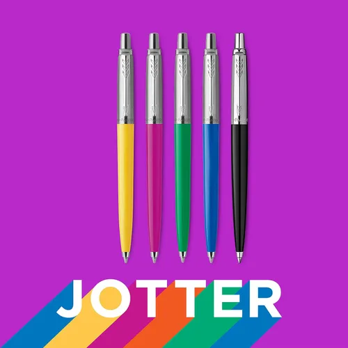 Vista 5 de Parker Jotter Originals - Bolígrafo de gel, acabado negro clásico, punta media, tinta negra, paquete de ampollas