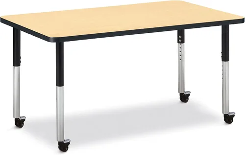 Vista 13 de Jonti-Craft Berries 6478JCM180 - Mesa de actividades rectangular, altura M (20-31 pulgadas de altura ajustable, móvil), 24 x 36 pulgadas