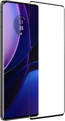 Vista 3 de Protector de pantalla curvado 3D para Motor Edge (2023), [paquete de 2] Película de cobertura completa de vidrio templado de dureza 9H para Moto