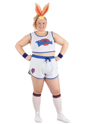 Vista 3 de Disfraz Plus Size de Lola Bunny de Space Jam para Mujer Multicolor
