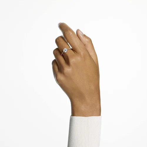 Vista 4 de Swarovski Constella Cocktail Ring Jewelry Collection Princess Cut Clear Crystals