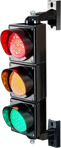 Vista 11 de Juego de luces de tráfico/parada/marcha de 100mm (4 pulgadas) AC85-265V, carcasa de PC impermeable IP65 (controlador de 103 botones)