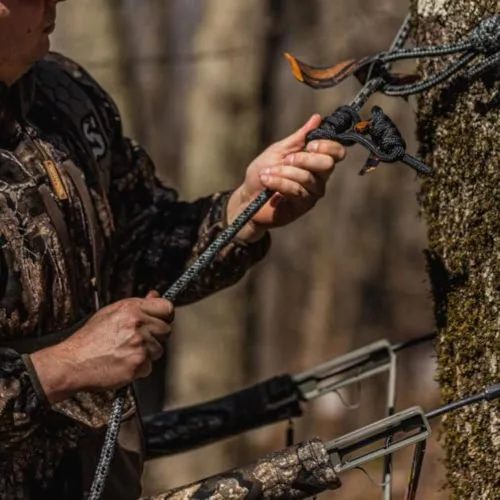 Vista 8 de Summit Treestands SU85052 Rapid Climb Stirrups Negro