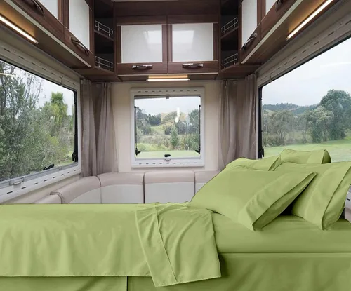 Vista 31 de RV-Sheets - Juego de sábanas estrechas de 29.9 x 78.3 in, 600 hilos, 100% egipcias, autocaravanas, caravanas, caravanas, barcos, suaves, de lujo