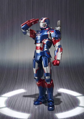 Vista 4 de TAMASHII NATIONS Bandai S.H. Figuarts Iron Patriot Iron Man 3 Figura de acción