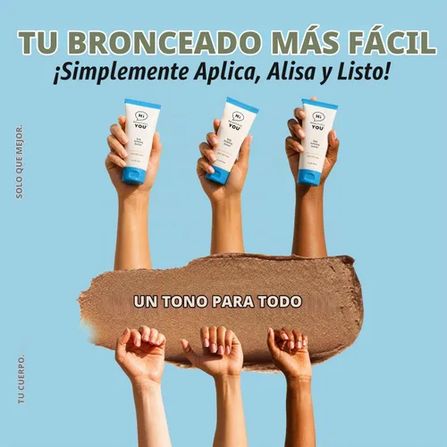 Vista 2 de Del creador de belleza per fekt, bronceador perfeccionador para el cuerpo y las piernas Instante, saludable, impermeable, lavado. Sin DHA