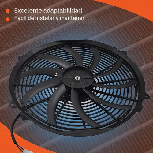 Vista 3 de labwork Kit de relé con cableado y termostato para ventilador eléctrico de radiador de 16" de alto caudal, más de 3000 CFM, interruptor negro
