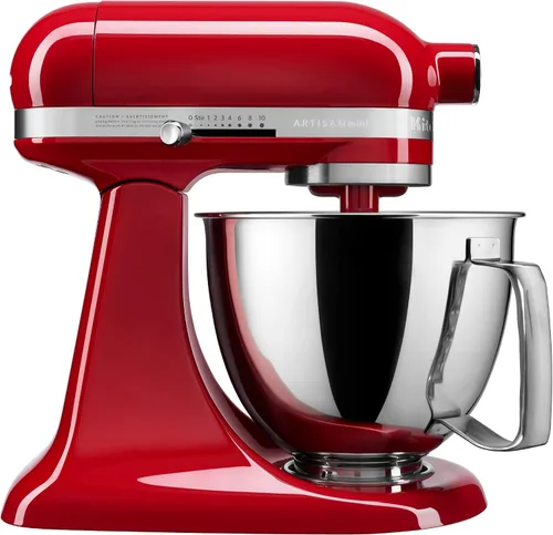 Vista 14 de KitchenAid Artisan Mini Batidora de Pie con Cabezal Inclinable de 3.5 Cuartos - KSM3316X - Negro Mate