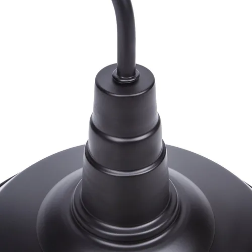 Vista 3 de Lightess Black Lámpara de pared con iluminación industrial clásica de metal