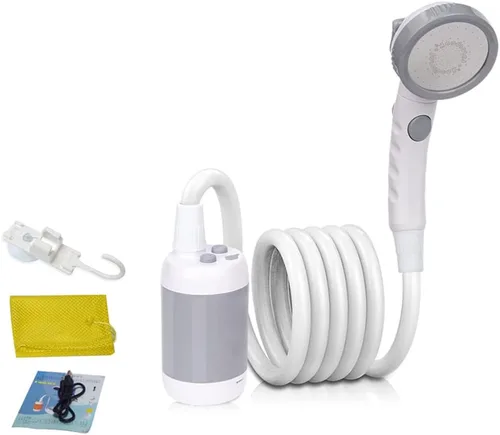 Vista 9 de Iron Hammer Campamento ducha portátil ducha camping ducha al aire libre campamento ducha cabeza para acampar