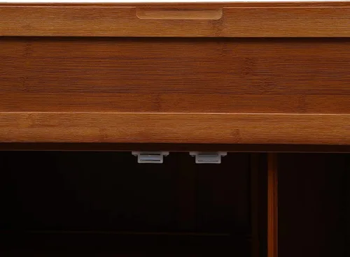 Vista 6 de Zapatero grande de 7 niveles con puertas y compartimento alto, organizador de almacenamiento para tacones, botas, zapatero para 28-33 pares