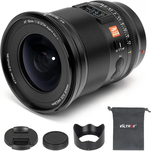 Vista 10 de VILTROX Lente de marco completo F1.8 de 0.630 in con montura en L, gran apertura, lente de enfoque automático ultra gran angular, pantalla LCD