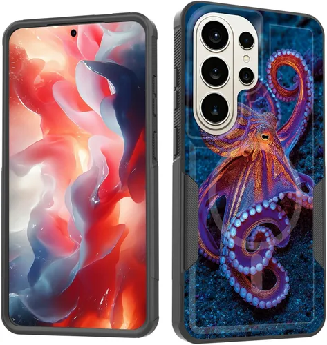 Vista 75 de Funda magnética para Galaxy A16 5G, [compatible con MagSafe] [protección contra caídas de grado militar] Funda resistente a prueba de golpes