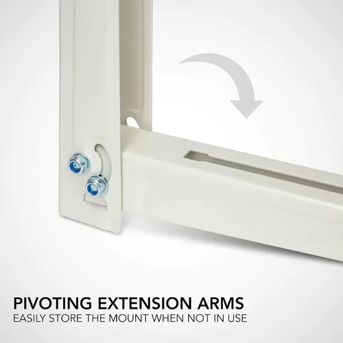 Vista 6 de Ivation Soporte de montaje de aire acondicionado dividido para exteriores, soporte universal de CA de montaje en pared resistente con hardware