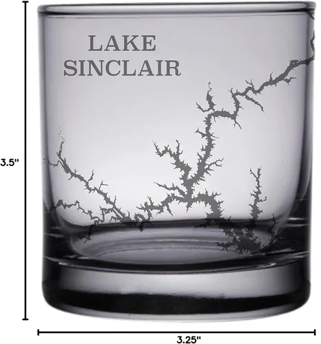 Vista 4 de Lake Sinclair - Juego de 2 vasos con grabado láser