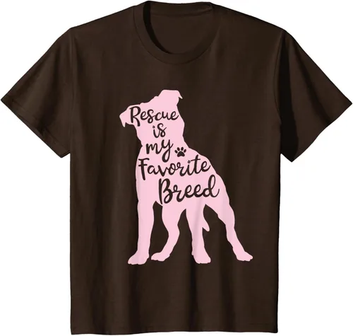 Vista 35 de Pitbull Rescue Is my Favorite Breed Dog Pit Bull Mama - Camiseta, Negro, S
