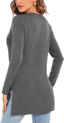 Vista 4 de Herou - Camiseta de manga larga y corte holgado para mujer